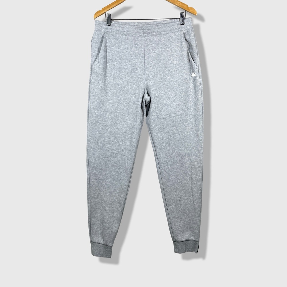 Lacoste Joggers Mens Medium 4 Gray Slim Fit Athletic Casual Sweatpants Comfy